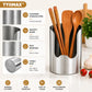 TYIIMAX™ Thickened Stainless Steel Utensil Holder – Rust-Resistant Kitchen Countertop Organizer for Spoons, Spatulas, Chopsticks & Multi-Purpose Storage