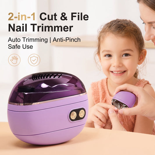 🔥LIMITED TIME PRICE: ONLY ￡10.99!!!🔥TrimPro™ 2-in-1 Smart Electric Nail Trimmer & Polisher for All Ages 👨‍👩‍👧‍👦 💅