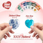 🎁 Valentine's Day Gem Gifts for Kids&Adults🎨24 Pack Prefilled Cards with Heart-Shaped Gemstones