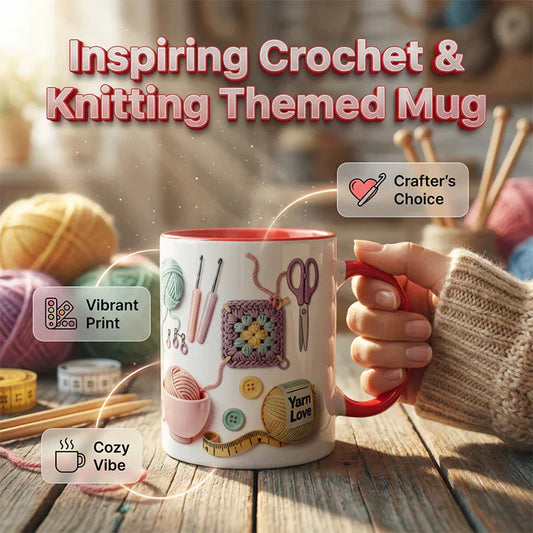 🔥MOTHER'S DAY ONLY £9.99⚡50K+ SOLD! Almost Gone💥Yarn Love Mug, Gift For Crafters And Creative Souls