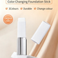 🎁 LAST DAY — BUY 1 GET 1 FREE! 🎉 Korean Colour-Changing Foundation Stick with Detachable Brush
