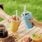 ⚡50K+ SOLD! 🔥2-in-1 Foldable Ice Hockey Cup – 🧊Make Giant Ice Balls & Sip On-the-Go