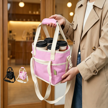 ⏰Last Day Sale 65% OFF🔥4-Cup Drink Carrier Tote with Shoulder Strap
