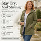 🌧️ LAST DAY! 50% OFF – Women’s Plaid Waterproof Jacket 🍃