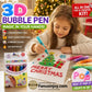💥Surprise Price: Only £7.99!!🎁🔮Magic Pen – Draw 3D with one stroke!🎄 DIY Bubble Popcorn Drawing Pens& Buy 3 Pay 2 🔥