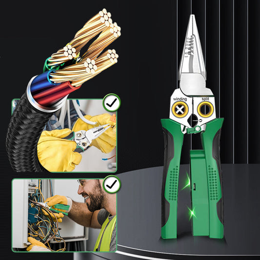 💥LAST DAY HOT SALE: 60% OFF🔥8-in-1 Multi-Functional Wire Stripper Scissors With Electrical Test