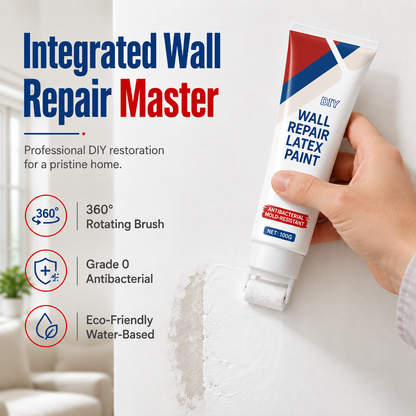 🏠 Fix Wall Damage in Minutes! 🔧 Waterproof Wall Repair Paste with Built-In Roller Brush – Easy, Mess-Free Repairs