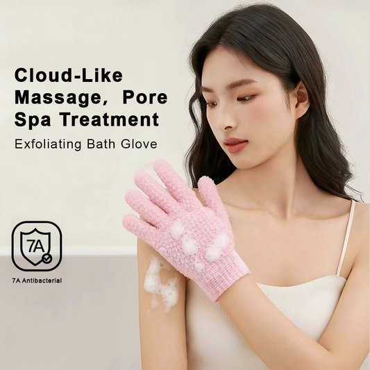 🔥Buy 1 Get 1 Free🚿Cloud-Like Exfoliating Bath Glove🧼☁️Gentle Exfoliation + 7A Antibacterial Protection for Silky-Smooth Skin