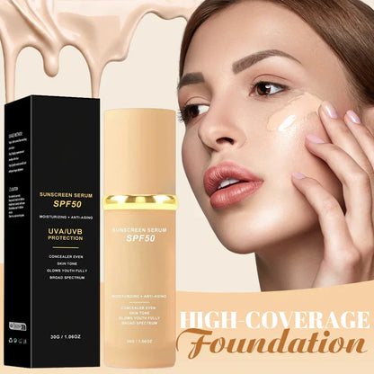 🔥NEW SPECIAL 70% OFF✨⚡ 50K+ SOLD! 🎁4-in-1 Perfecting Foundation – High Coverage, SPF & All-Day Hydration 🤍✨