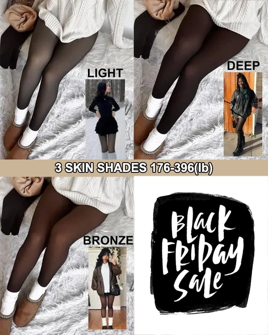 🔥 BLACK FRIDAY – 49% OFF! 🖤 The Original Fleece-Lined Tights – Sheer Look, Cosy Feel! ❄️✨
