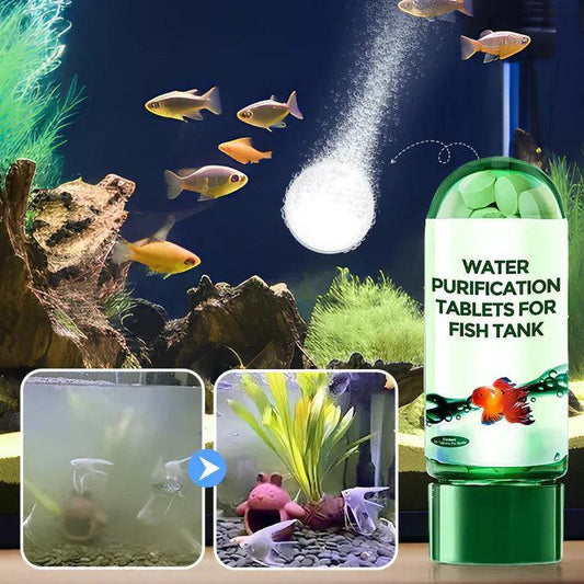 💥BUY 1 GET 1 FREE♻️💧Powerful Aquarium Water Purification Tablet – Clear, Healthy Water in Minutes