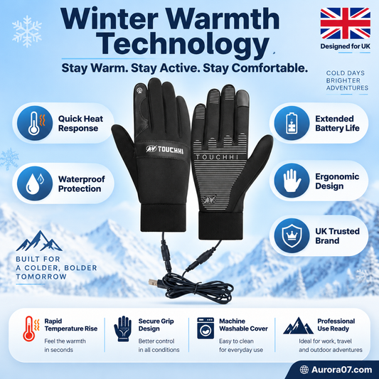 🥶 Cold Hands? Switch On the Warmth! 🔥 Electric Heated Gloves for Cosy Winter Adventures ❄️🧤