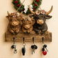 Christmas Sale 49% Off🎄Rustic Highland Cow Wooden Ornament 🐮