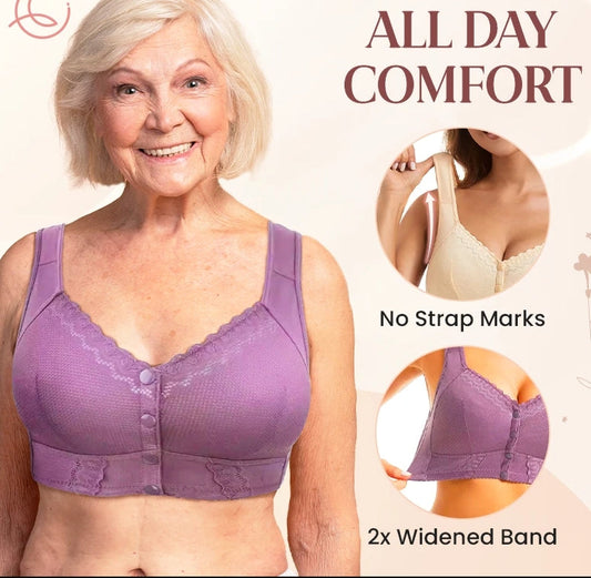 💝Hot Sale💝2024 New Stretchy Front Closure Breathable Bra for Seniors