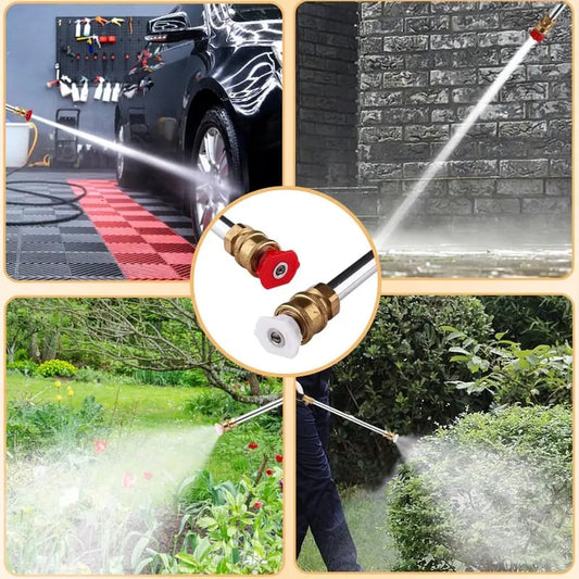 ✨Jet Nozzle Power Washer for Garden Hose💦3-in-1 Garden Spray Nozzle Set - Switch Between Jet, Fan & Mist in Seconds
