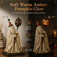 ⭐New ArrivalLighted Vintage Ghost Figurine with Glowing Pumpkin Staff 👻💡