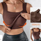 🔥NEW YEAR SALE £8.99!!⚡60K+ SOLD!💐Women's U Neck Thermal Tank Tops with Built-In Bra