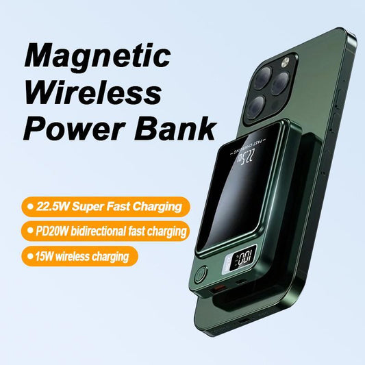 🎁LAST DAY SALE 49% OFF🔥🔋Portable Magnetic Wireless Power Bank