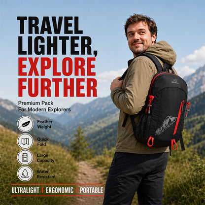 🌧️ Foldable Waterproof Camping Backpack – Lightweight, Compact & Perfect for Outdoor Adventures ⛺