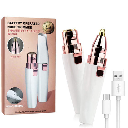 🎁New Year Limited Time Save 70%Off🔥2-in-1 Women's Eyebrow and Facial Hair Removal Device