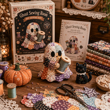 ⭐New Arrival 🔥Hot Sale⭐ - 👻 Little Ghost’s Cozy Halloween DIY Patchwork Kit