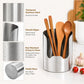 🥳 HOT SALE! 50K+ SOLD! 🍴 Stainless Steel Utensil Holder – Just £8.99! ✨