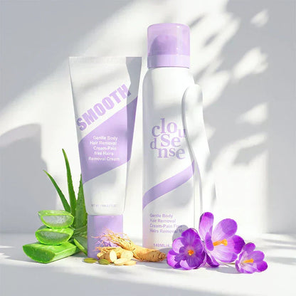 🧴LAST DAY SALE ONLY ￡6.99!! 💖Gentle & Painless Hair Removal Cream Duo for Sensitive Skin, Say Goodbye To Unwanted Hair Without Pain👋