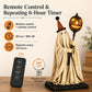 ⭐New ArrivalLighted Vintage Ghost Figurine with Glowing Pumpkin Staff 👻💡