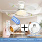 ⏳LAST DAY SALE 49% OFF🔥SmartBreez™ 40W LED Ceiling Fan Light – 20.5” Ultra-Quiet with Remote 🎯 | E27 + FREE B22 Adapter 🔌 | For Bedroom 😴, Kitchen 👩‍🍳 & Garage 🛠️ – UK Ready! 🇬🇧