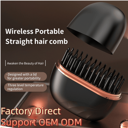 😍This is a lifesaver!🔥Mini Cordless Hair Straightener Comb