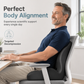 🪑 50% OFF! Ergonomic Memory Foam Seat Cushion – Back Support for Home, Office & Car 💺