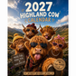 ⏳LAST DAY SALE ONLY ￡6.99!!🔥2027 Funny Highland Cow Wall Calendar | A4 Hanging Calendar | Designed by Isabel Kline