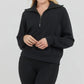 🍂 70% OFF! 💖 Women’s Chic 2-Piece Set — Half-Zip Sweatshirt & Wide-Leg Trousers