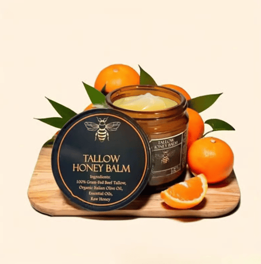 🔥🍊Terra Lotus Organic Grass-Fed Beef Tallow Balm with Raw Honey