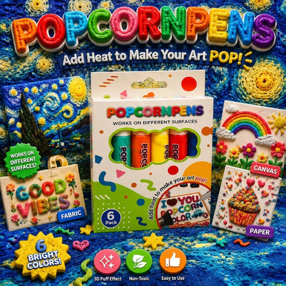 💥Surprise Price: Only £7.99!!🎁🔮Magic Pen – Draw 3D with one stroke!🎄 DIY Bubble Popcorn Drawing Pens& Buy 3 Pay 2 🔥