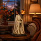 ⭐New ArrivalLighted Vintage Ghost Figurine with Glowing Pumpkin Staff 👻💡