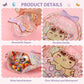 🍬Easter Goodie Bags Plastic Candy Gift Bags with Handle 🐰🐥Bunny Chick Pattern Transparent Treat Bags