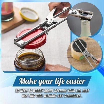 🔥Last Day-50% OFF!🎁Adjustable Multifunctional Stainless Steel Jar Opener