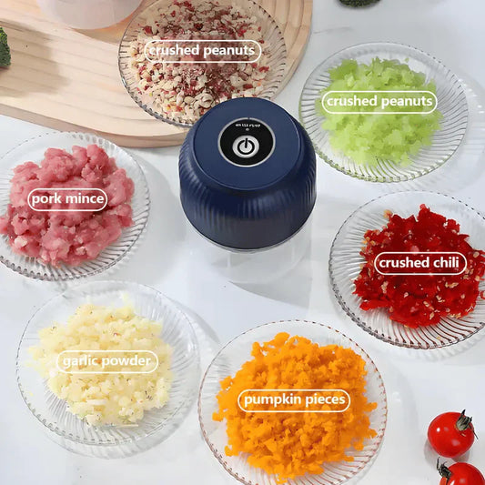 📢📢80% OFF!!⏰Cordless Electric Garlic Chopper & Mincer