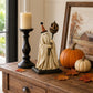 ⭐New ArrivalLighted Vintage Ghost Figurine with Glowing Pumpkin Staff 👻💡