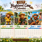 ⏳LAST DAY SALE ONLY ￡6.99!!🔥2027 Funny Highland Cow Wall Calendar | A4 Hanging Calendar | Designed by Isabel Kline