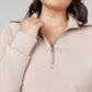 🍂 70% OFF! 💖 Women’s Chic 2-Piece Set — Half-Zip Sweatshirt & Wide-Leg Trousers