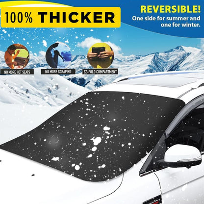 ✨ 2026 New Upgraded—Thicker & Larger🛡️ Car Windshield Magnetic Snow Cover