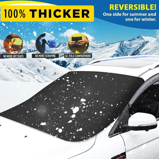 ✨ 2026 New Upgraded—Thicker & Larger🛡️ Car Windshield Magnetic Snow Cover