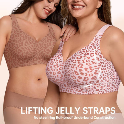 🏆 LAST DAY – 50% OFF! 🔥 OEAK Women’s Wireless Full-Coverage Jelly Bra 👙