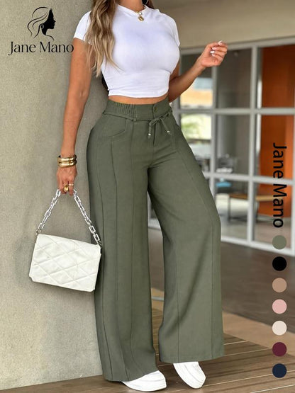 🔥 LAST DAY SALE! Women’s High-Waisted Straight-Leg Trousers — Only £14.99! 👖✨