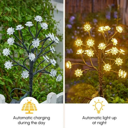 🎁LAST DAY 49% OFF✨Outdoor Waterproof Cherry Blossom  Multicolor Solar Garden Lights🎉Buy 2 FREE SHIPPING!