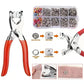 ✨New Updatde⚡50K+ SOLD!🔥Metal Snap Buttons with Fastener Pliers Tool Kit