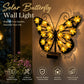 🎁💥LAST DAY SALE 50% OFF!!🦋💥Outdoor Metal Butterfly Wall Art Decorative Solar Light