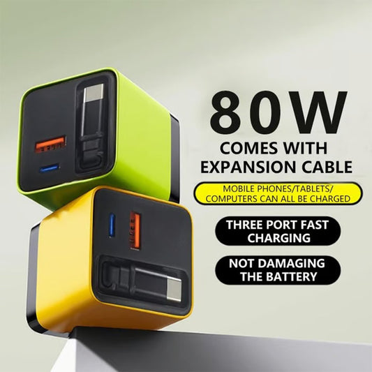 🎁Christmas Limited Save 50% Off✨3 in 1 Charger Retractable 80W MAX Fast